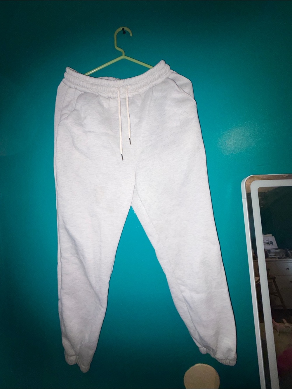 Women grey Fleece Jogger Sweatpants - Casual Comfort medium